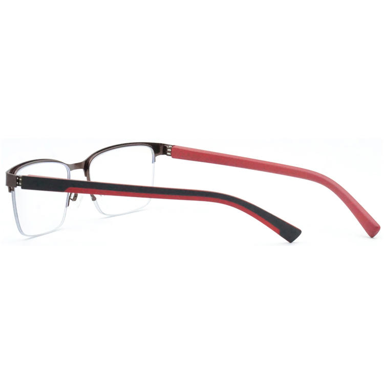 Dachuan Optical DRM368032 China Supplier Half Rim Metal Reading Glasses With Double Color Legs (9)